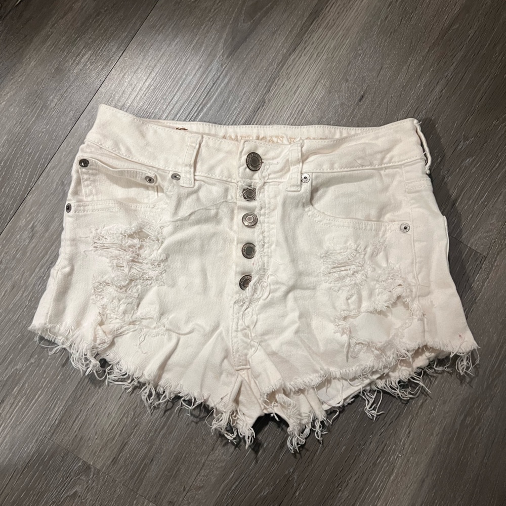 Women’s White American Eagle Outfitter Jean Shorts